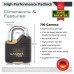 Burg Wachter Brass Gamma Padlock - 55mm Body - 22 x 26mm Shackle - Keyed Alike - Pack of 3