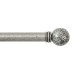 Olde Forge Beaten Ball Curtain Finials - Pewter 