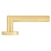 Exel Satin Brass Door Handles on Round Rose - Emily Range 