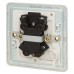 Knightsbridge 20A 1 Gang Double Pole Screwless Flat Plate Appliance Switch with Neon - Matt White
