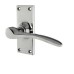 Hampstead Polished Chrome Latch Door - Short Plate - Buckingham Range - 100 x 41mm