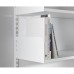 elfa Twin Slot Shelving System - Shelf Book End/Shelf End - 250mm Length - Right - White