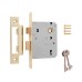 ERA 3 Lever Sashlock - 76mm Case - 57mm Backset - Polished Brass 