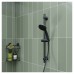 Croydex Presion Single Spray Shower Handset - Matt Black