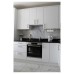 Exel Aluminium Kitchen Splashback - 900 x 750mm - Matt White Marble