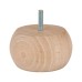 Round Wooden Cabinet Furniture Leg - 90 x 50mm - Raw Beech