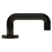 Hoppe AR600/20 Ebony Black Nylon Steel Core Safety Door Handle on Rose - Paris Range 