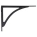 Olde Forge Curved Shelf Bracket - 249 x 174mm - Black