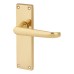 Exel Victorian Latch Door Handle Kit - Polished Brass