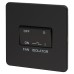 Knightsbridge 10AX 1 Gang Triple Pole Fan Isolator Switch - Matt Black