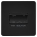 Knightsbridge 10AX 1 Gang Triple Pole Fan Isolator Switch - Matt Black