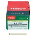 TIMCO Classic Pozi Countersunk Wood Screws - 4.0 x 70mm - Yellow Zinc - Pack of 200
