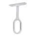 Rothley 32 x 15mm Oval Tube Hanging Rail Centre Bracket - Polished Chrome - Pack of 10
