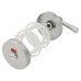 Exel Puma Bathroom Turn & Release - 50mm Diameter - Extended Turn - Satin Aluminium