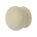 Hampstead Ceramic/Porcelain Mushroom Round Cabinet Knob - 40mm Diameter - Cream