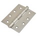 Pressed Butt Door Hinge - 102 x 76 x 2mm - Polished Stainless Steel - Pair