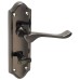 Exel Black Nickel Scroll Bathroom Door Handle - Ashmead Range - 168 x 46mm