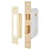 Exel Georgian Bathroom Lock Door Handle Kit - Polished Brass