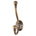 Exel Diecast Ball End Single Hat & Coat Hook - 130 x 35mm - Antique Brass