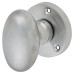 Exel Victorian Oval Mortice Door Knob - 61mm Rose Diameter - Satin Chrome