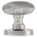 Exel Victorian Oval Mortice Door Knob - 61mm Rose Diameter - Satin Chrome