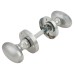 Exel Victorian Oval Mortice Door Knob - 61mm Rose Diameter - Satin Chrome