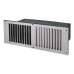 Floor Vent - 267 x 95 x 125mm - 11000mm² Free Air Flow - Polished Stainless Steel 