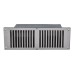 Floor Vent - 267 x 95 x 125mm - 11000mm² Free Air Flow - Polished Stainless Steel 