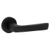 Exel Matt Black Door Handles on Round Rose - Ivy Range 