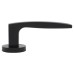 Exel Matt Black Door Handles on Round Rose - Ivy Range 