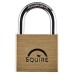 Squire Lion Open Shackle Padlock - 40mm Body - 21 x 22.5mm Shackle - Brass
