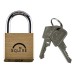 Squire Lion Open Shackle Padlock - 40mm Body - 21 x 22.5mm Shackle - Brass