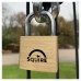 Squire Lion Open Shackle Padlock - 40mm Body - 21 x 22.5mm Shackle - Brass