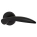 Jigtech Cresta Latch Door Handle on Rose Kit - Passage - Matt Black