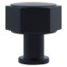 Alexander & Wilks Vesper Hex Cabinet Knob - 33mm Diameter - Matt Black