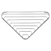 Croydex Wirework Medium Corner Shower Soap Dish Basket - 60 x 280 x 165mm - Mild Steel