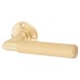 Burlington BUR40 Satin Brass Knurled Door Handles on Round Rose - Piccadilly Range 