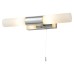 Forum Spa Aries LED Bathroom Wall Light - IP44 - Polished Chrome with Opal Glass Tubes