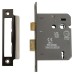 Hampstead 3 Lever Sashlock - 75mm Case - 57mm Backset - Square - Black Nickel