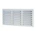 Exel Hooded Louvre Vent - 305 x 152mm - 11610mm² Free Air Flow - Satin Aluminium