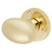 Exel Victorian Oval Mortice Door Knob Kit - 61mm Rose Diameter - Polished Brass