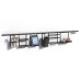 Emuca Titane Kitchen Wall Hanging Profile Roll Holder - Anthracite Grey