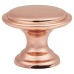 Exel Rim Round Cabinet Knob - 30mm Diameter - Bright Copper