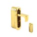 Exel Door Edge Finger Pull - 58 x 18 x 18mm - Polished Brass