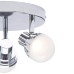 Forum Spa Milan 5W 3 Spotlight Semi Flush LED Bathroom Ceiling Light - IP44 - 3000K - Polished Chrome