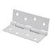Steel Butt Door Hinge - 100 x 72mm - White - Pair