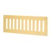 Hampstead Plain Slotted Vent - 242 x 89mm - 4800mm² Free Air Flow - Polished Brass