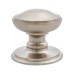 Exel Round Centre Door Knob - 80mm Rose Diameter - Satin Nickel