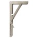 Exel Folding Shelf Brackets - 200mm Length - Satin Stainless Steel - Pair