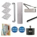 Heavy Duty Pull Door Handle Fire Door Kit & Dorgard Holder - Power Size 2-5 - Stainless Steel